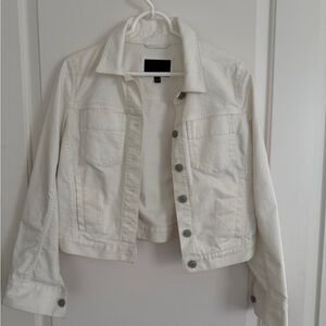 Banana Republic Women’s White Jean Jacket
